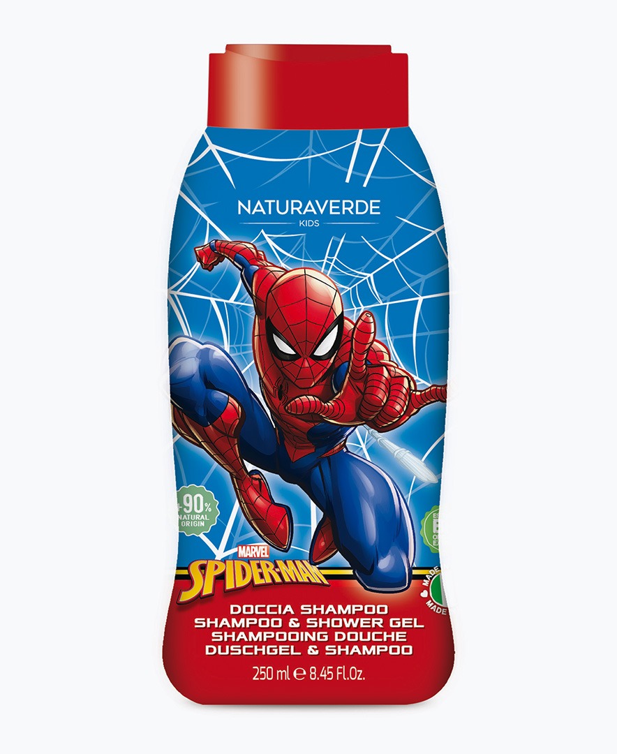 Naturaverde Kids Spider Man Shower Gel & Shampoo - Shampooing et